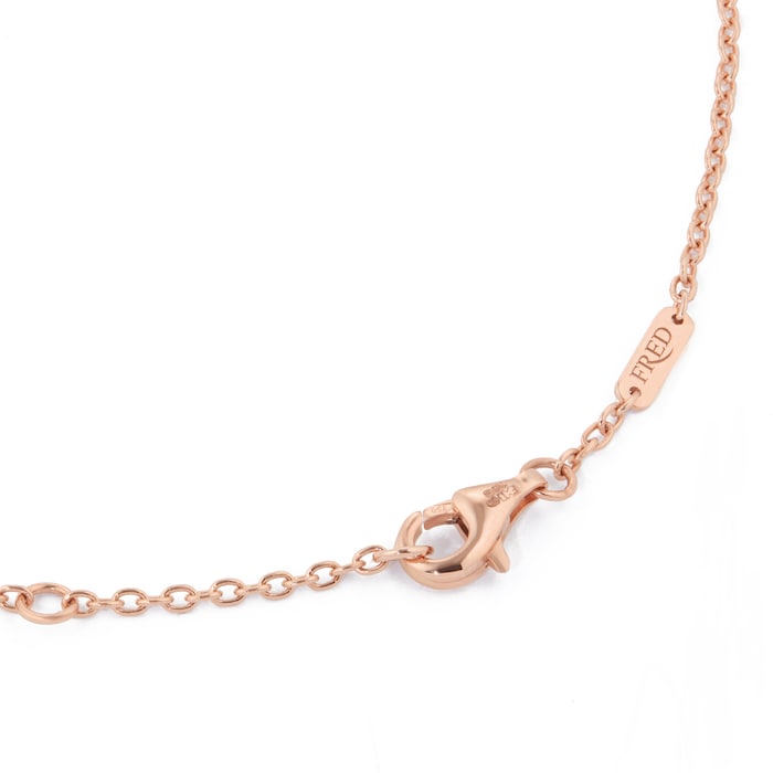 Fred Chance Infinie 18ct Rose Gold 0.10ct Diamond Necklace