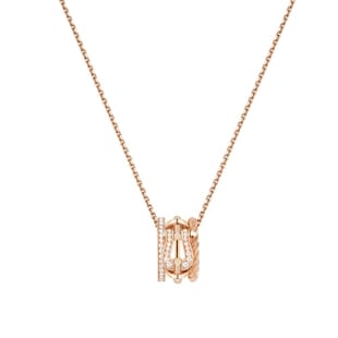 Fred Force 10 Rise 18ct Rose Gold 0.10ct Diamond Necklace