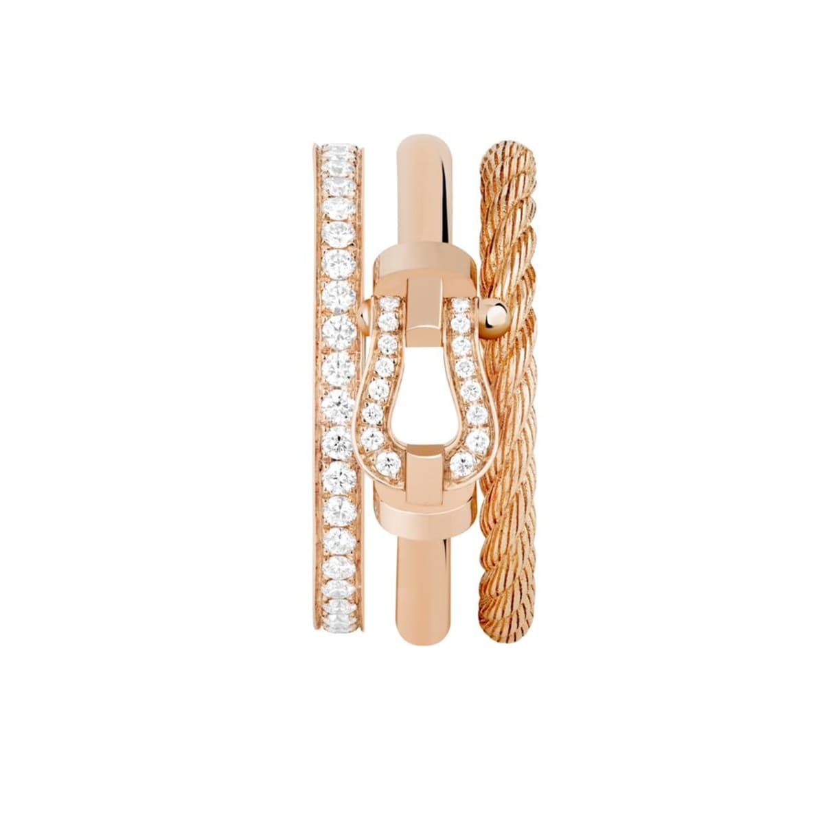 Fred Force 10 Rise 18ct Rose Gold 0.32ct Diamond Ring Fred Force 10 Rise 18ct Rose Gold 0.32ct Diamond Ring