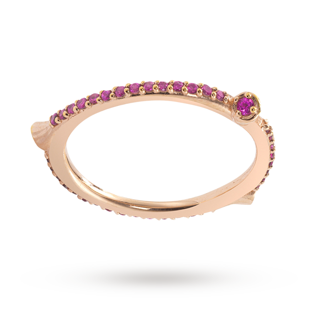 OAK I'll Always Remember You Pink Tourmaline Vermeil Ring - Ring Size M