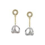 Di Modolo Eterno 18ct Yellow and White Gold 0.66cttw Diamond Drop Earrings