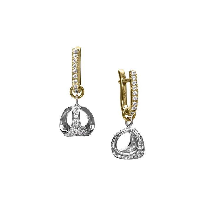 Di Modolo Icona 0.63cttw Diamond Pave Drop Earrings