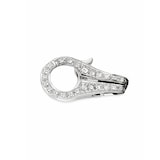 Di Modolo Sterling Silver Mens White Diamond Clasp Chain