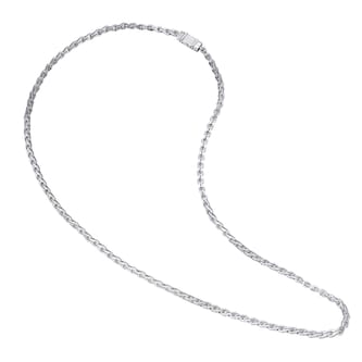 Di Modolo 18k White Gold Falco Mens 24 inch 3.5mm Necklace