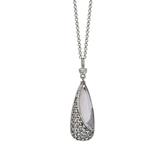 Di Modolo Ricamo Silver 0.16cttw Diamond Pace Necklace