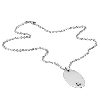 Di Modolo 18k White Gold Falco Mens 0.11cttw Diamond Necklace