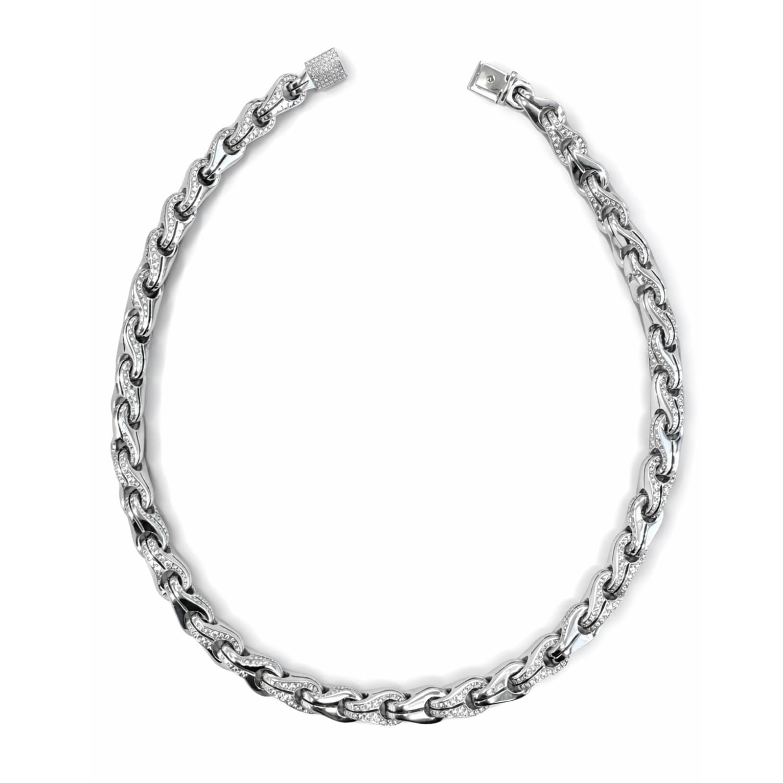 Di Modolo 18k White Gold Tempia 28.28cttw Diamond Necklace