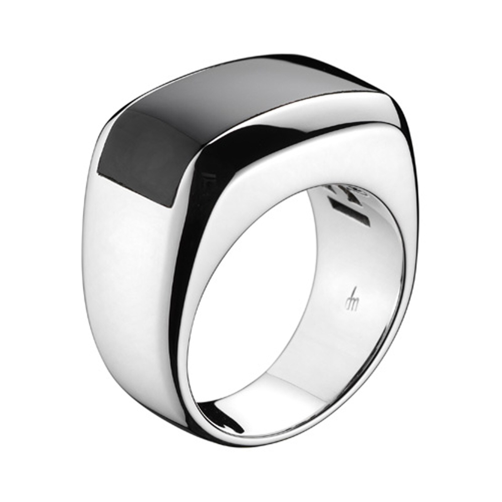 Di Modolo 18k White Gold Falco Mens Onyx Ring