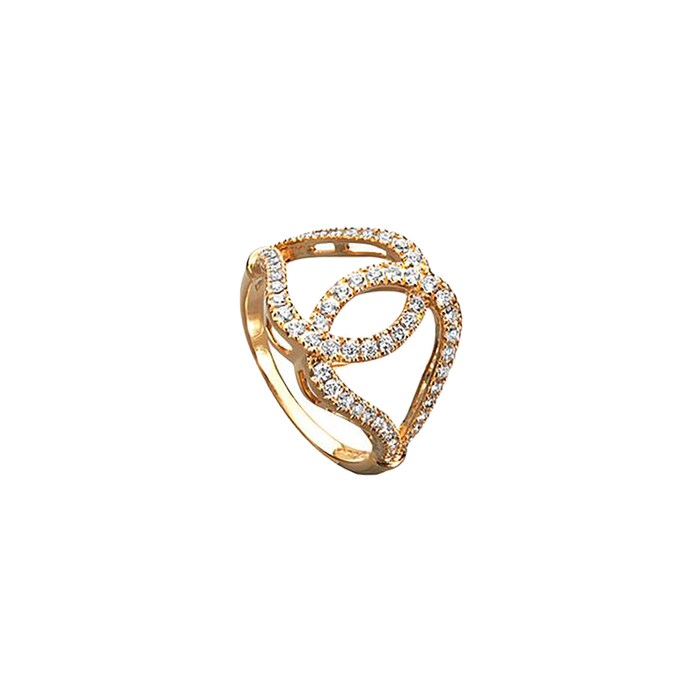 Di Modolo Fiamma 18ct Yellow Gold and 0.56cttw Diamond Ring - Ring Size M