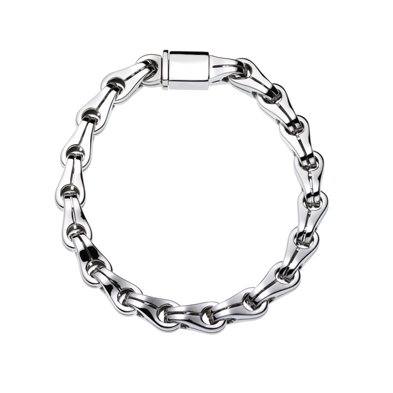 Di Modolo Mens Falco White Gold Chain Bracelet Di Modolo Mens Falco White Gold Chain Bracelet