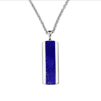 Di Modolo Mens Falco 18K White Gold & Blue Lapis Pendant Di Modolo Mens Falco 18K White Gold & Blue Lapis Pendant