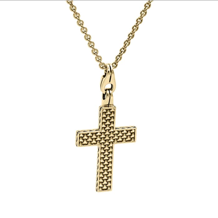 Di Modolo 18k Yellow Gold Falco Cross Pendant