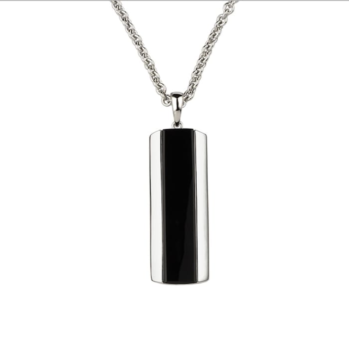 Di Modolo Mens Falco 18K White Gold & Black Onyx Pendant