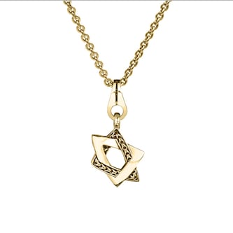 Di Modolo Mens Falco 18K Yellow Gold Star Of David Pendant Di Modolo Mens Falco 18K Yellow Gold Star Of David Pendant