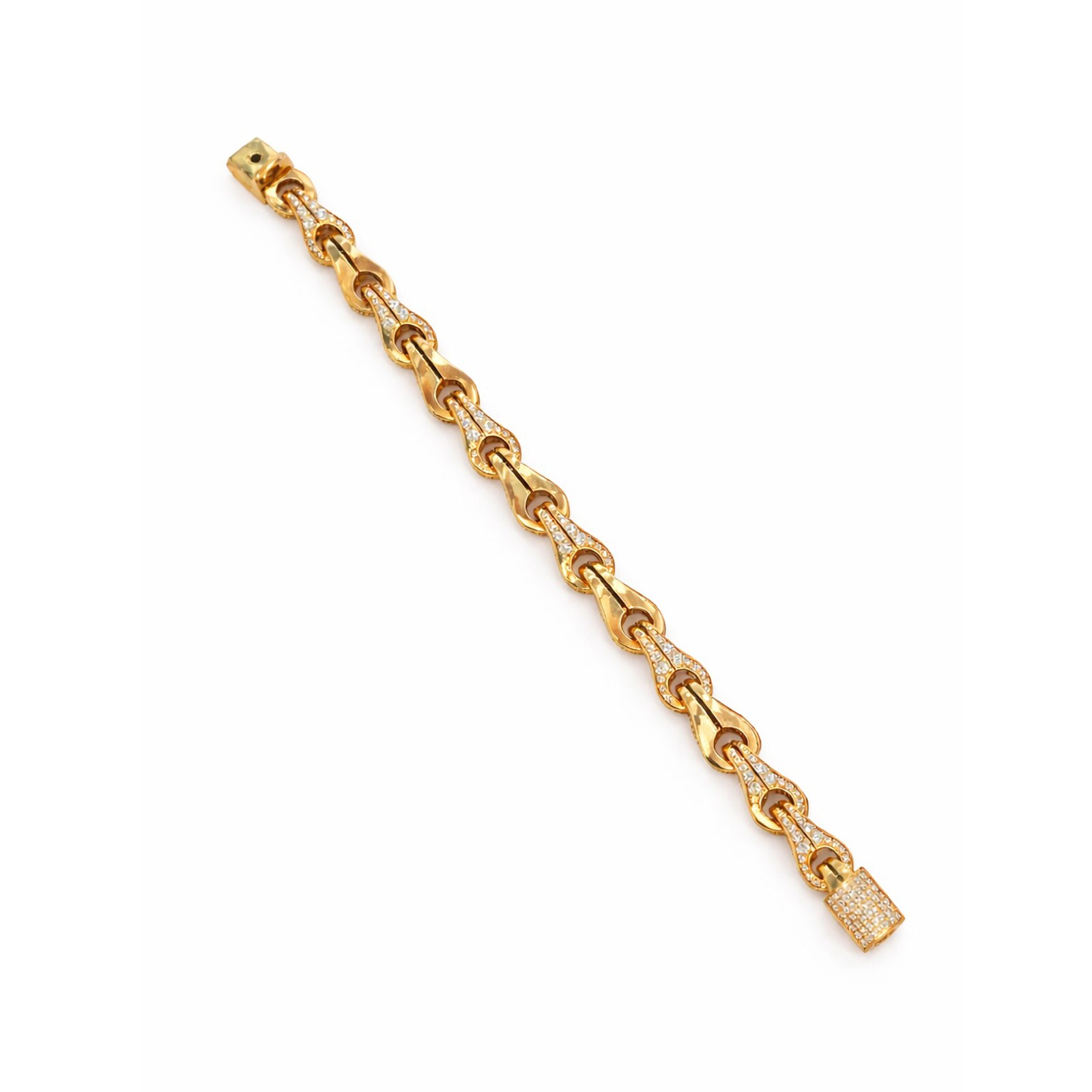 Di Modolo 18k Yellow Gold Gents 10mm Falco Diamond 12.52cttw Bracelet