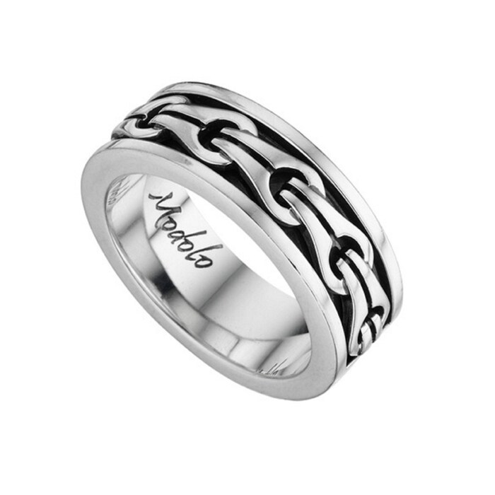 Di Modolo Silver Mens 1 Row Ring