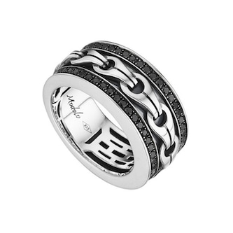 Di Modolo Silver 1.09ctw Black Diamond Ring Di Modolo Silver 1.09ctw Black Diamond Ring