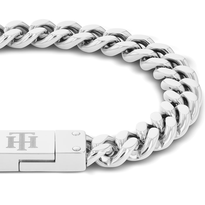 Tommy Hilfiger Stainless Steel Bold Th Chain Bracelet