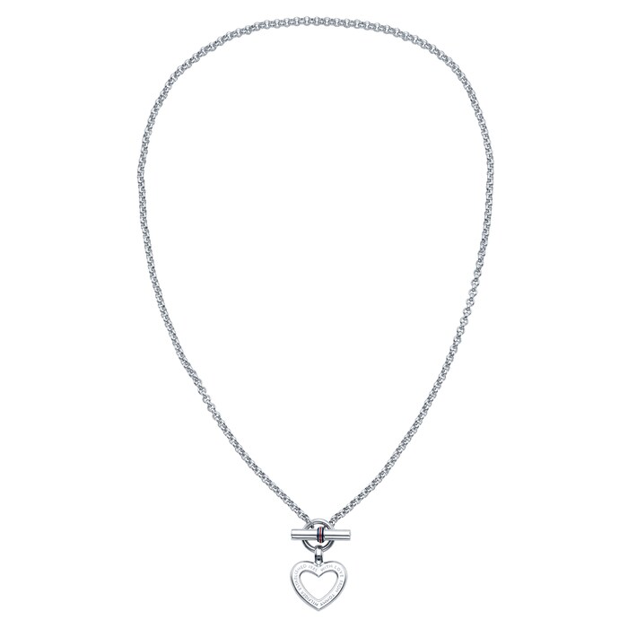 Tommy Hilfiger Stainless Steel Classic Heart Signature Necklace