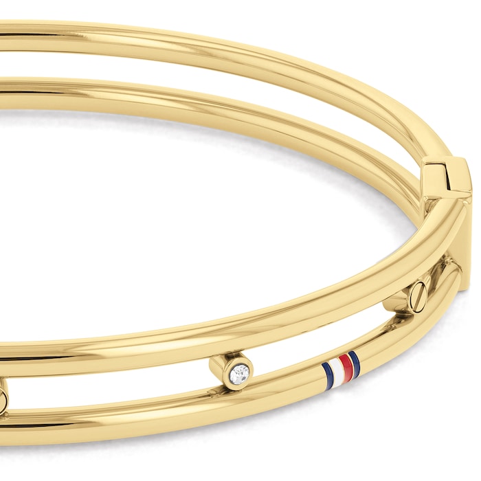 Tommy Hilfiger Yellow Gold Coloured Hardware Bangle