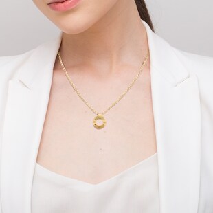 Tommy Hilfiger Yellow Gold Coloured Hardware Ring Pendant