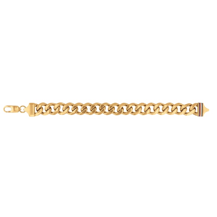 Tommy Hilfiger Yellow Gold Coloured Gents Chain Bracelet