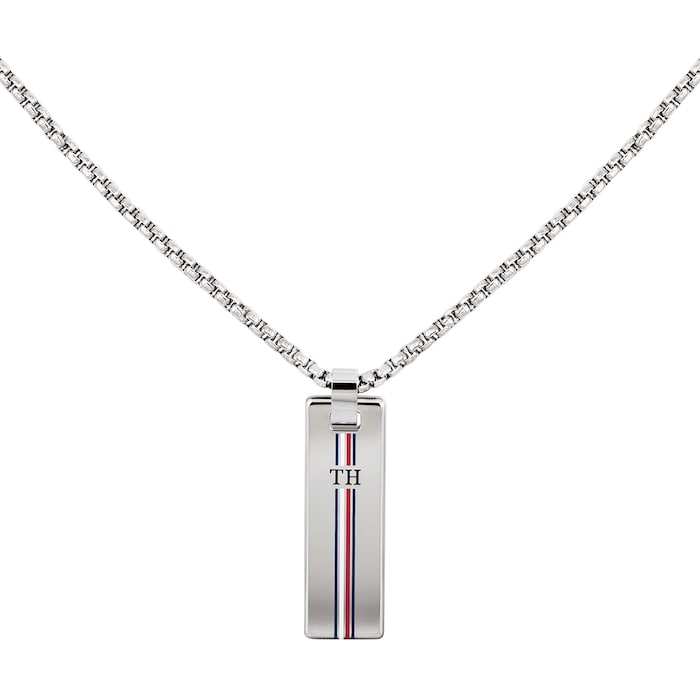 Tommy Hilfiger Stainless Steel Gents Skinny Dog Tag