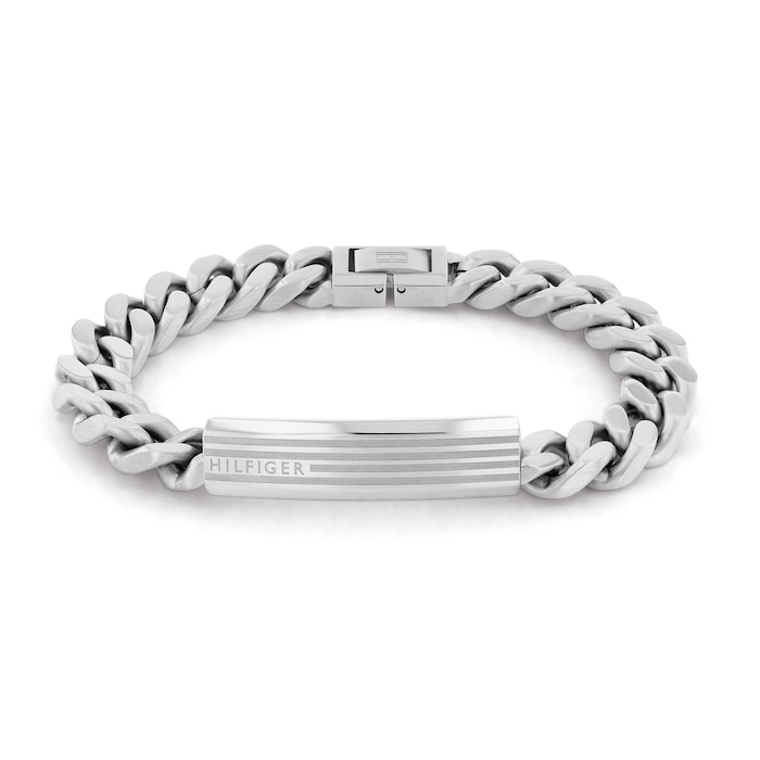 Tommy Hilfiger Stainless Steel Gents ID Chain Bracelet