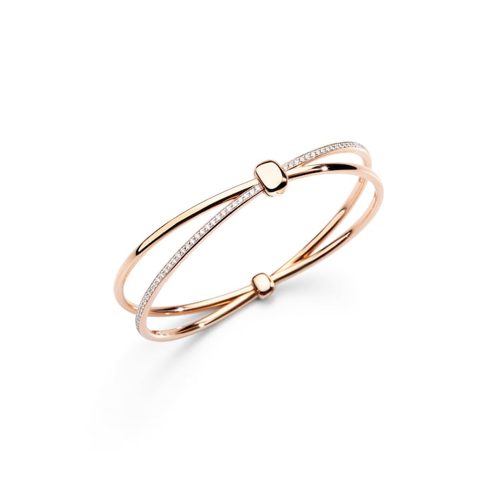 Pomellato Together 18ct Rose Gold 0.90ct Diamond Bangle