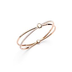 37190000 - Together 18ct Rose Gold 0.90ct Diamond Bangle