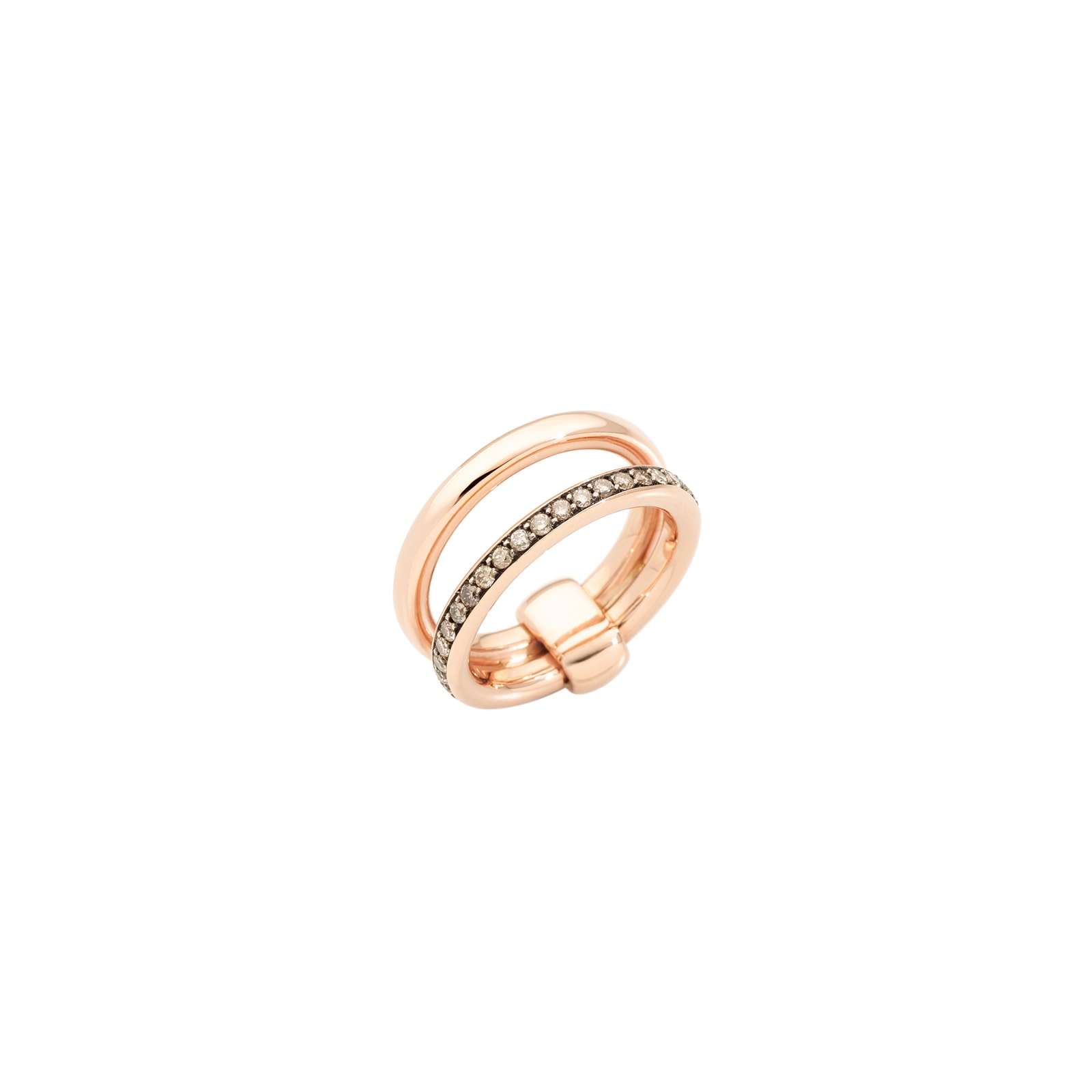 Pomellato Together 18ct Rose Gold 0.40ct Brown Diamond Ring