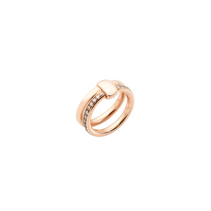 Pomellato Together 18ct Rose Gold 0.40ct Brown Diamond Ring