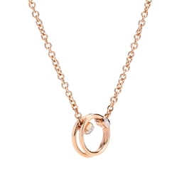 37190037 - Together 18ct Rose Gold 0.10ct Diamond Pendant