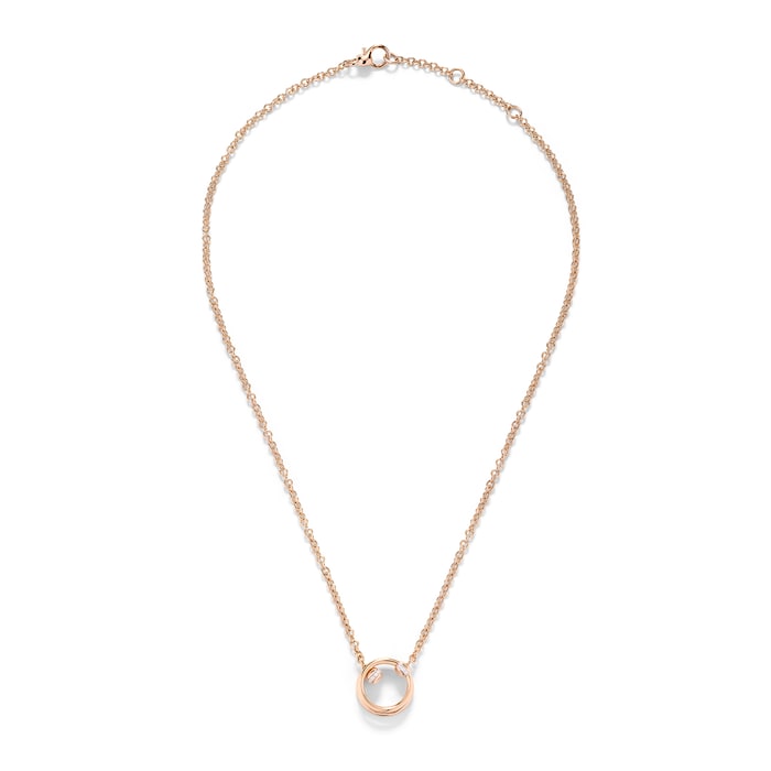 Pomellato Together 18ct Rose Gold 0.10ct Diamond Pendant