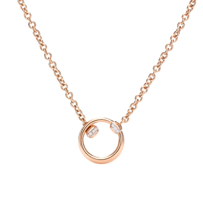 Pomellato Together 18ct Rose Gold 0.10ct Diamond Pendant