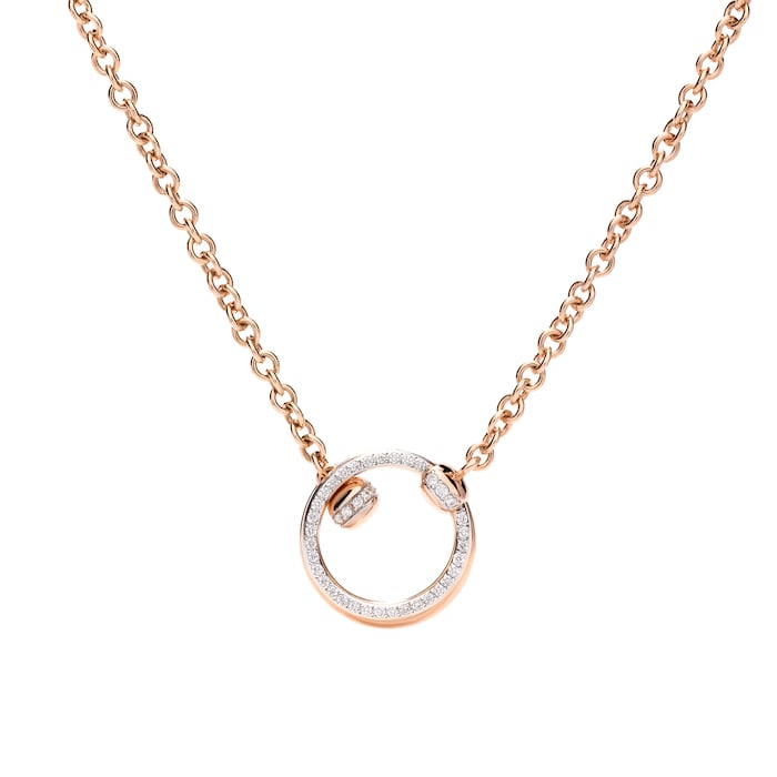 Pomellato Together 18ct Rose Gold 0.20ct Diamond Pendant