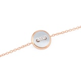 Pomellato Pom Pom Dot 18ct Rose Gold Mother of Pearl 0.03ct Diamond Bracelet