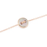 Pomellato Pom Pom Dot 18ct Rose Gold Mother of Pearl 0.03ct Diamond Bracelet