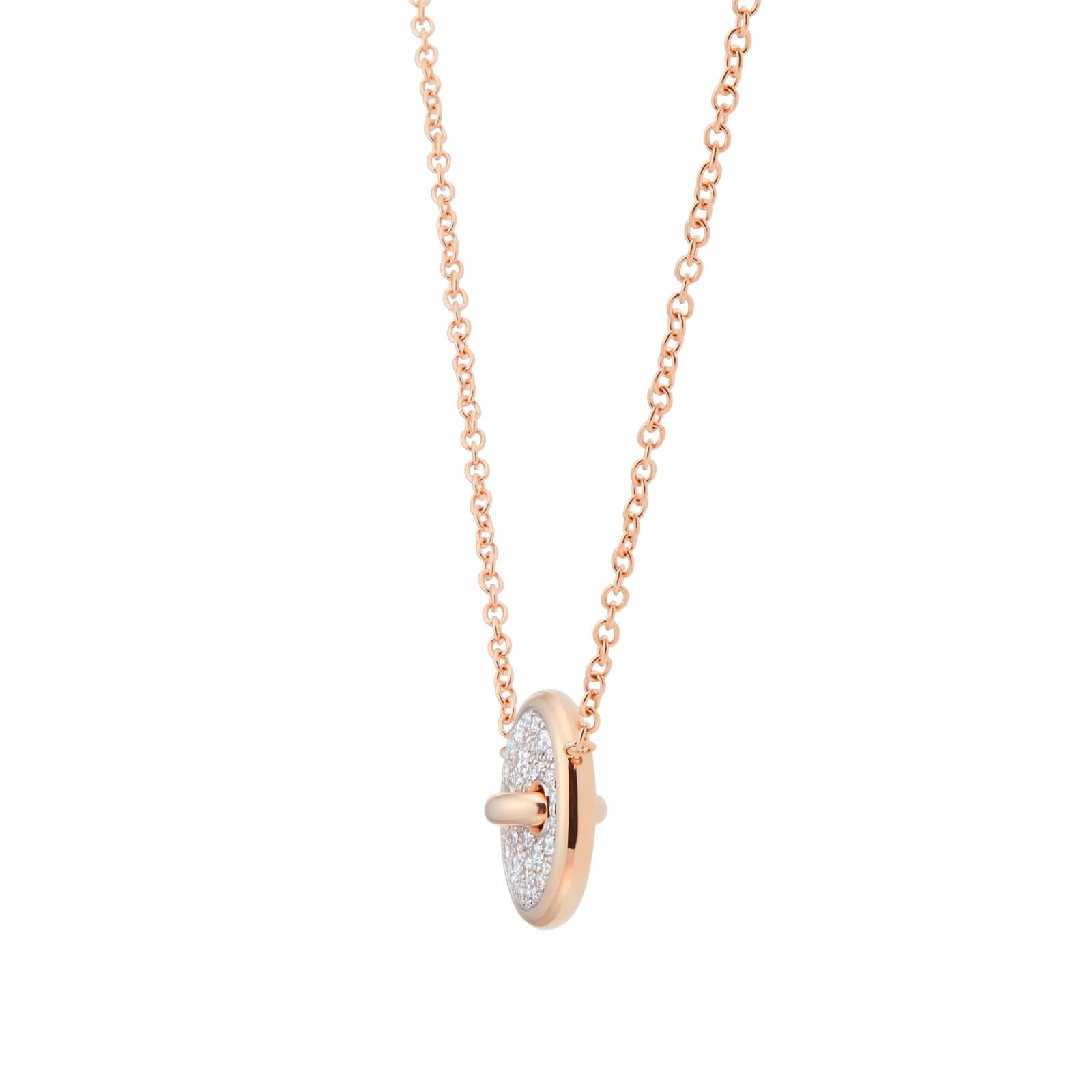 Pomellato Pom Pom Dot 18ct Rose Gold Mother of Pearl & 0.40ct Diamond Pave Pendant Pomellato Pom Pom Dot 18ct Rose Gold Mother of Pearl & 0.40ct Diamond Pave Pendant