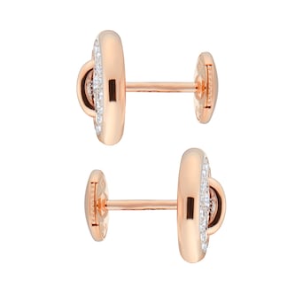 Pomellato Pom Pom Dot 18ct Rose Gold 0.40ct Diamond Pave Earrings Pomellato Pom Pom Dot 18ct Rose Gold 0.40ct Diamond Pave Earrings