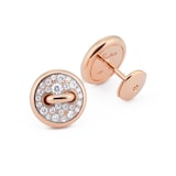 Pomellato Pom Pom Dot 18ct Rose Gold 0.40ct Diamond Pave Earrings