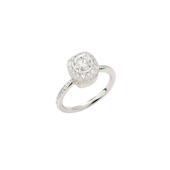 Pomellato 18K White Gold Nudo Petit Diamond Ring - Size 6.75 Pomellato 18K White Gold Nudo Petit Diamond Ring - Size 6.75