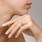 Pomellato 18K White Gold Nudo Petit Diamond Ring - Size 6.75