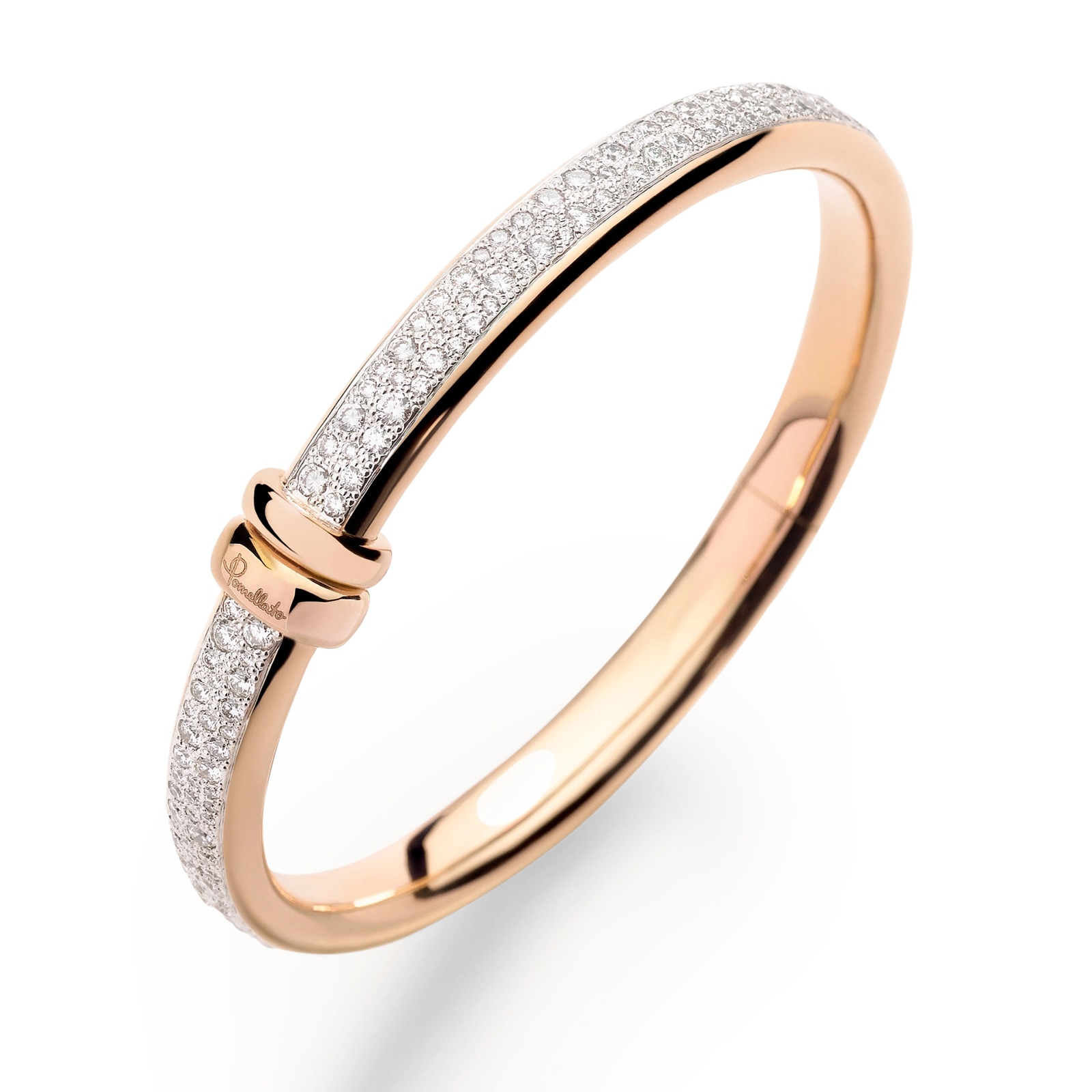 Pomellato 18K Rose Gold Iconica Diamond Bangle - Medium Pomellato 18K Rose Gold Iconica Diamond Bangle - Medium