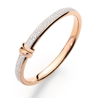 Pomellato 18K Rose Gold Iconica Diamond Bangle - Medium Pomellato 18K Rose Gold Iconica Diamond Bangle - Medium