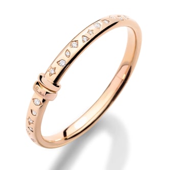 Pomellato 18K Rose Gold Iconica Diamond Bangle - Medium Pomellato 18K Rose Gold Iconica Diamond Bangle - Medium