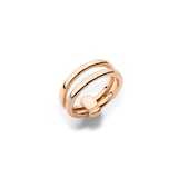 Pomellato 18K Rose Gold Pomellato Together Diamond Ring - Size 6.25