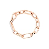Pomellato 18K Rose Gold Iconica Slim Diamond Bracelet - Size Medium