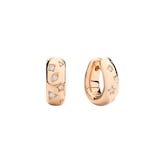 Pomellato 18K Rose Gold Iconica Diamond Hoop Earrings