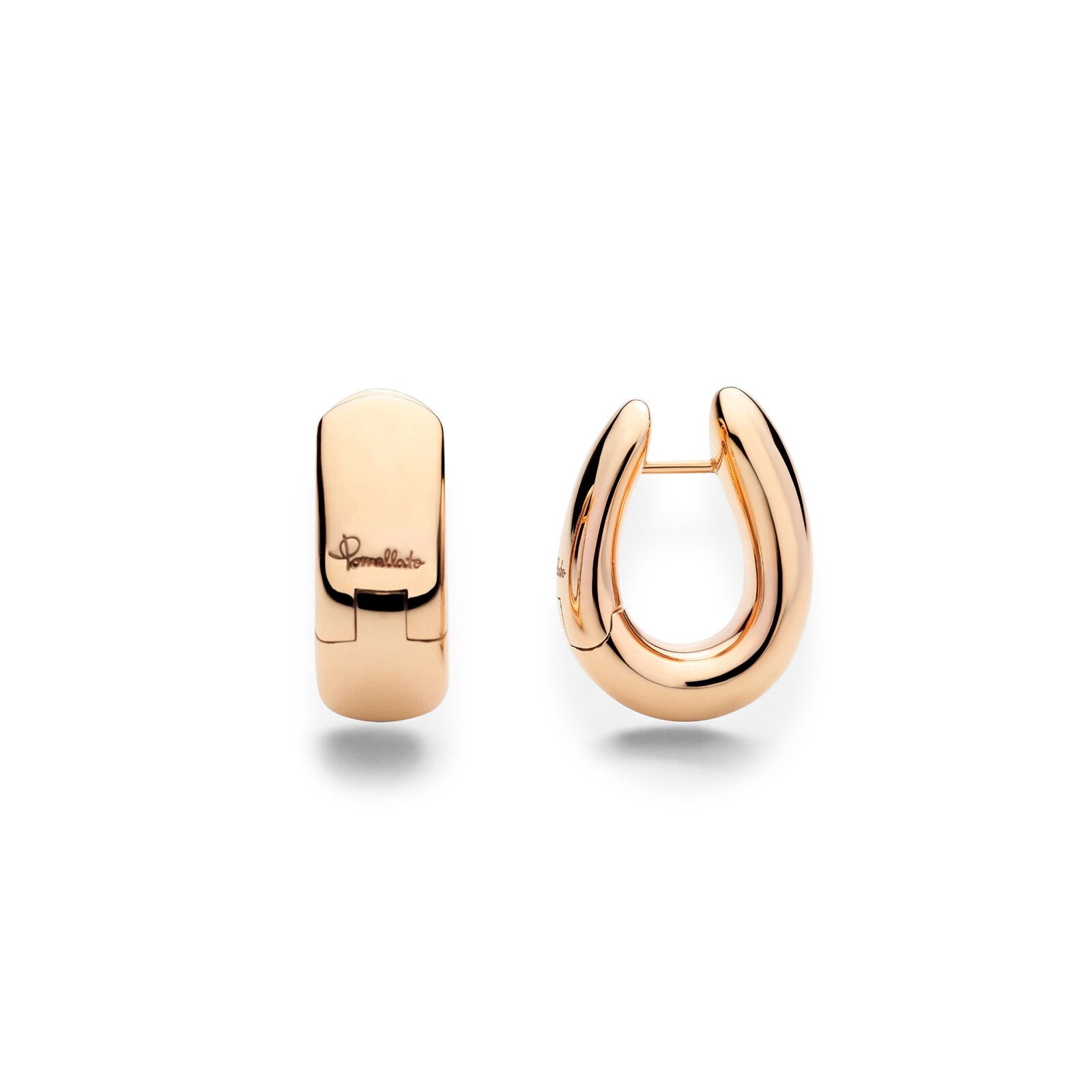 Pomellato 18K Rose Gold Iconica Huggie Hoop Earrings